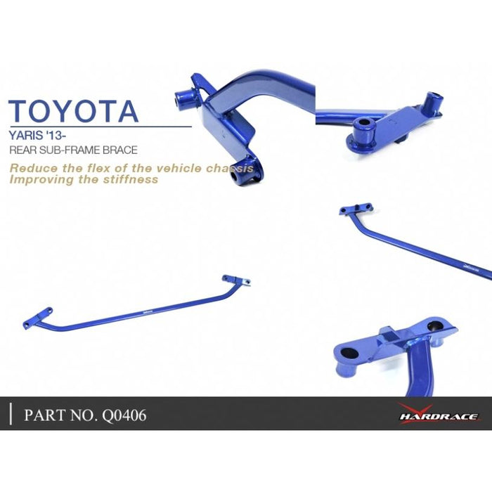 Hardrace Rear Subframe Brace Toyota, Vios, Yaris/Vitz, Xp90/Ncp9# 05~14, Xp150 13-Present, Xp150; 14-Present