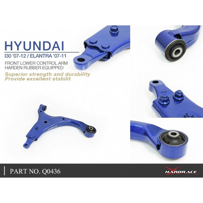 Hardrace Front Lower Control Arm Hyundai, I-30, 07-12