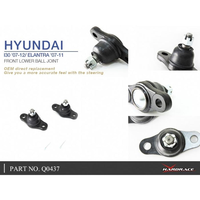 Hardrace Front Lower Ball Joint Hyundai, I-30, 07-12