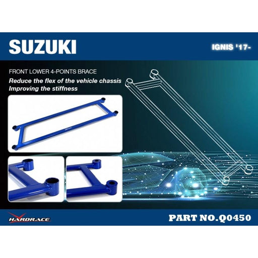 Hardrace Front Lower 4-Points Brace Suzuki, Ignis, 17-Present