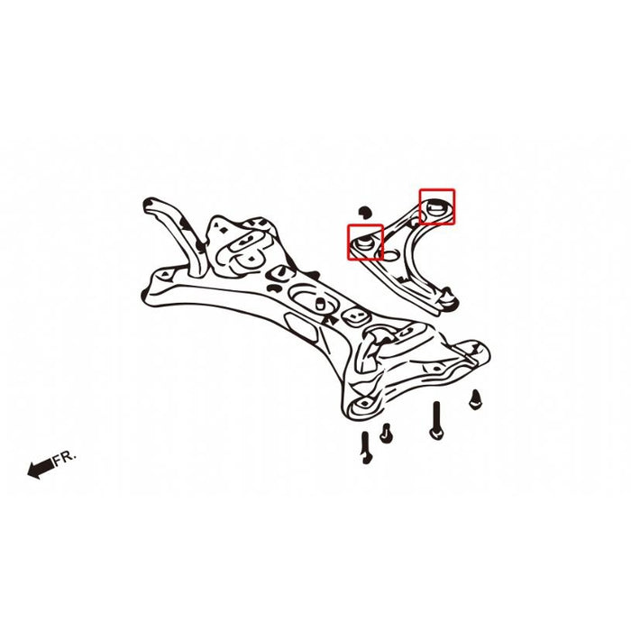 Hardrace Front Lower Arm Bushing Nissan, March/Micra, K13 10-