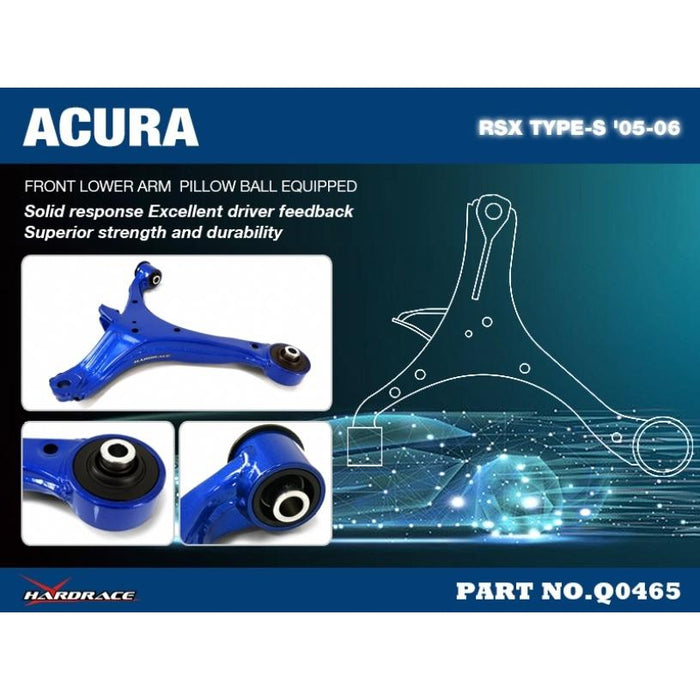 Hardrace Front Lower Arm Dc5 Rsx, 02-06