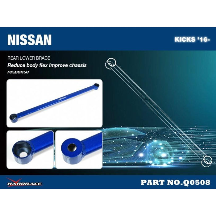 Hardrace Rear Lower Brace Nissan, Kicks, P15 16-Present