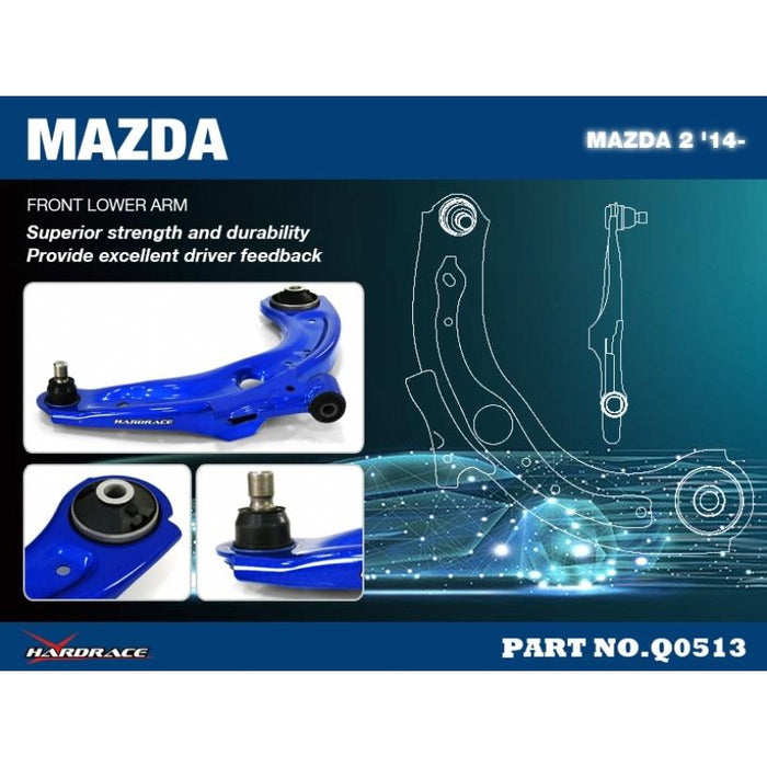 Hard Race Front Lower Control Arm Mazda, 2/Demio, Dj 14-Present