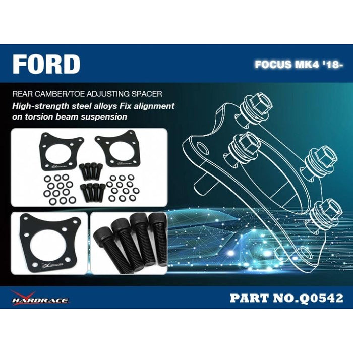 Hardrace Rear Camber/Toe Adjustable Spacer Focus, Mk4 18-