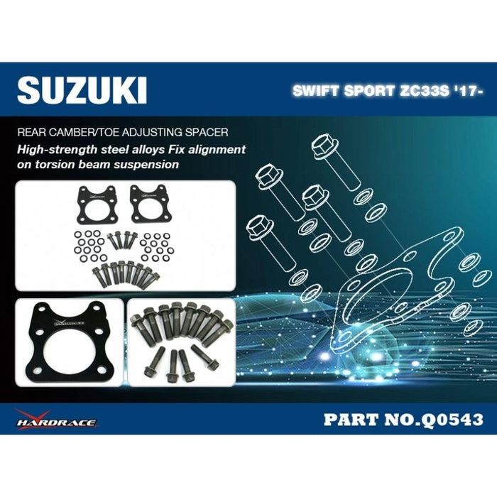 Hard Race Rear Camber/Toe Adjustable Spacer Suzuki, Swift, Zc33 17-Present