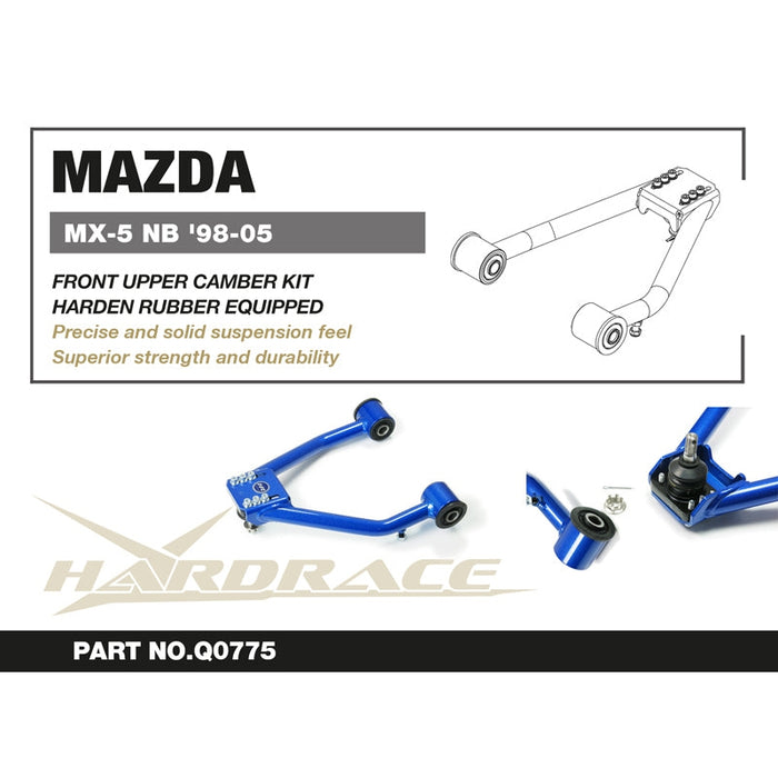 Hardrace Front Upper Camber Arm Mazda, Mx5 Miata, Nb 99-05