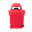 NRG Innovations Reclineable Racing Seats Cloth with Red Stitching