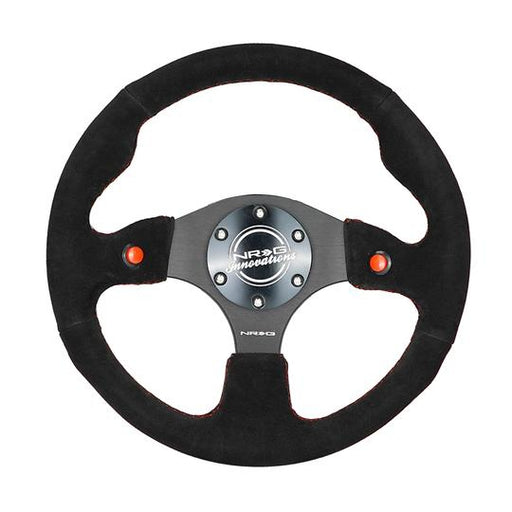 NRG Innovations Dual Button Steering Wheel Suede