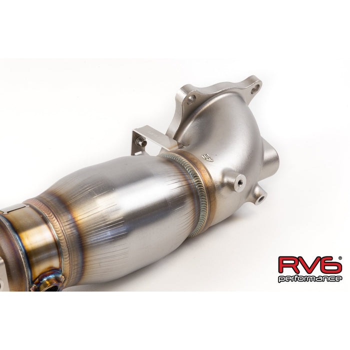 RV6 High Temp Catted Downpipe for 17+ Civic Type-R 2.0T FK8