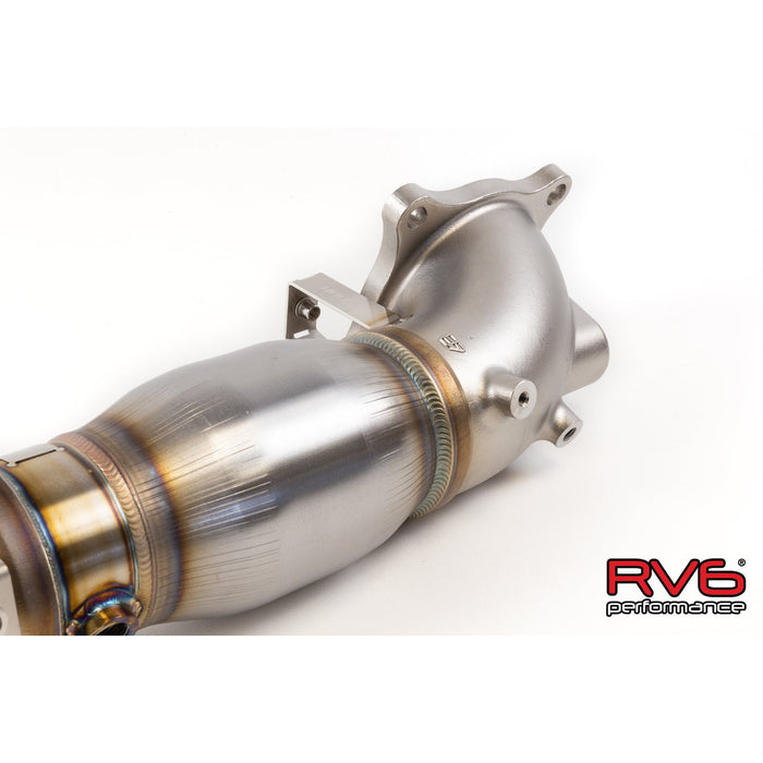 RV6 High Temp Catted Downpipe for FK8 / FL5 Civic Type-R 2.0T