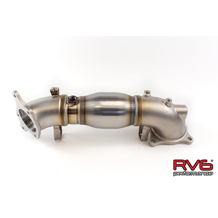 RV6 High Temp Catted Downpipe for 18+ Accord 2.0T-Type-R Turbo Ready