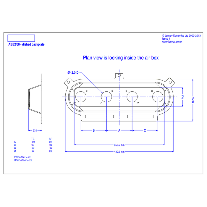 Jenvey Carbon Airbox Backplate-Air Filters-Speed Science