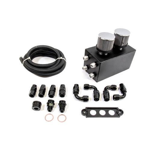 PLM Power Driven 4 Port Oil Catch Can Kit - B Series
