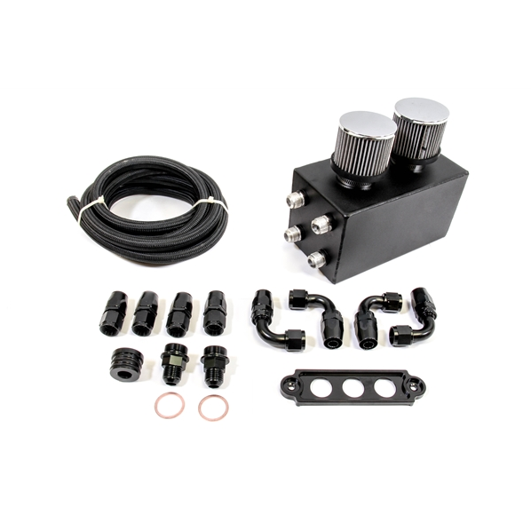 PLM Power Driven 4 Port Oil Catch Can Kit - B Series
