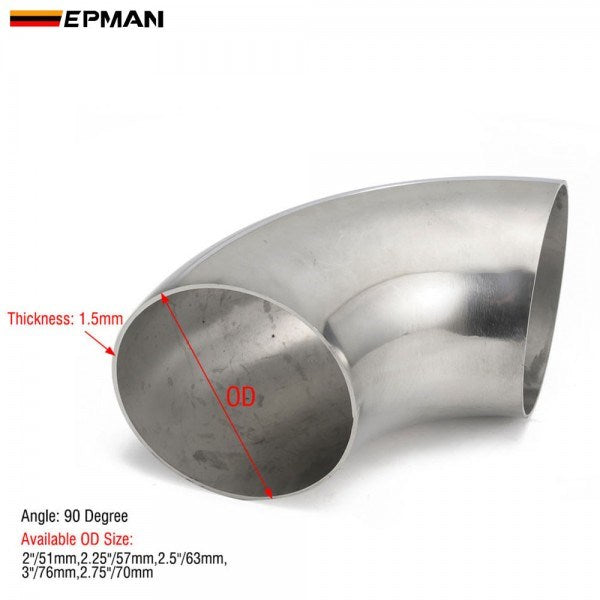 Epman - Stainless Steel Long Radius 90 Degree Elbow