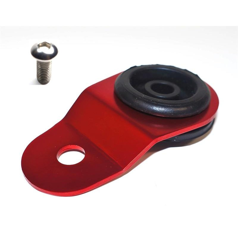 Torque Solution Radiator Mount w/ Insert (Red) : Mitsubishi Evolution 7/8/9