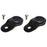 Torque Solution Radiator Mount Combo w/ Inserts (Black) : Mitsubishi Evolution 7/8/9