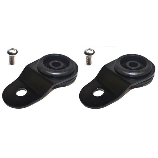 Torque Solution Radiator Mount Combo w/ Inserts (Black) : Mitsubishi Evolution 7/8/9