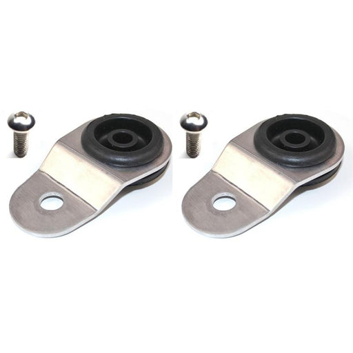 Torque Solution Radiator Mount Combo w/ Inserts (Silver) : Mitsubishi Evolution 7/8/9