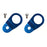 Torque Solution Radiator Mount Combo w/ Inserts (Blue) : Mitsubishi Evolution 7/8/9