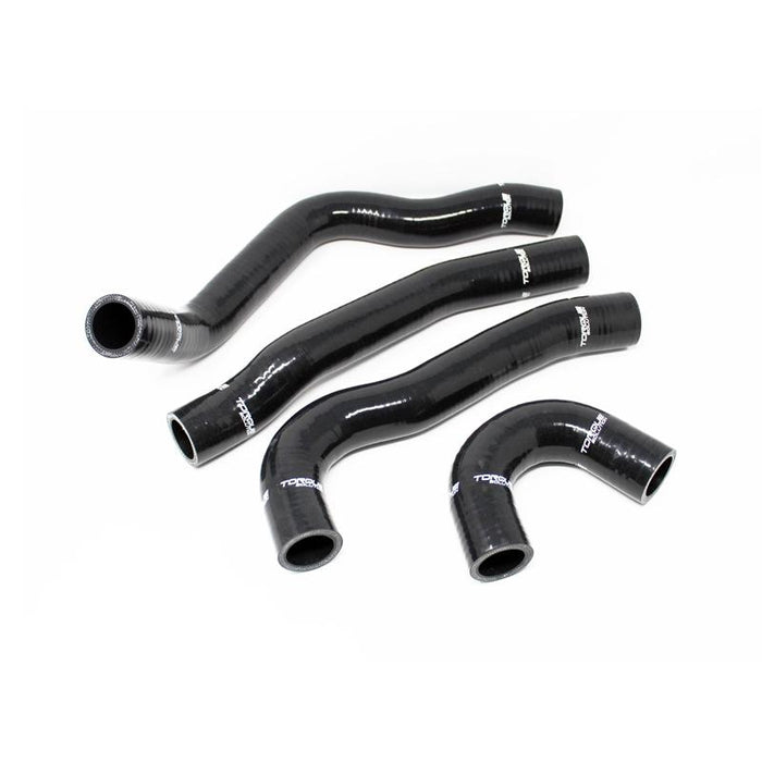 Torque Solution Silicone Radiator Hose Kit (Black): Mitsubishi Evolution X 2008-2015
