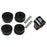 Torque Solution Side Mount Inserts & Billet Front Engine Mount Combo: Mitsubishi Evolution X 2008-2014