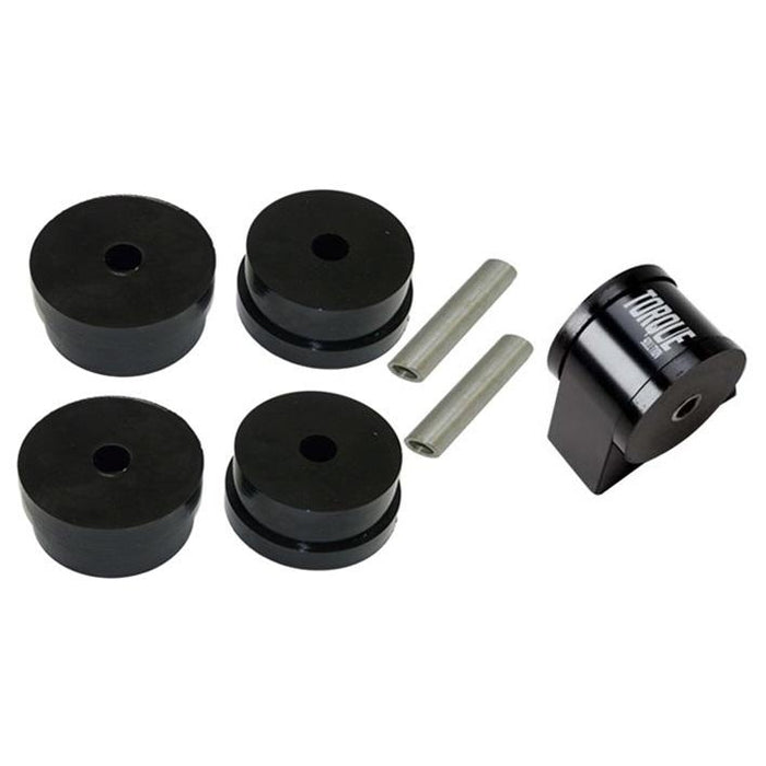 Torque Solution Side Mount Inserts & Billet Front Engine Mount Combo: Mitsubishi Evolution X 2008-2014