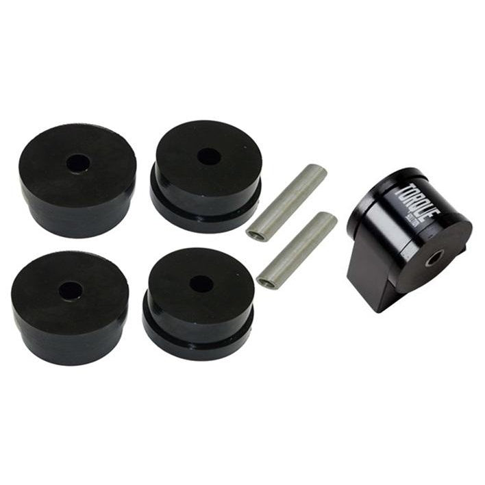 Torque Solution Side Mount Inserts & Billet Front Engine Mount Combo: Mitsubishi Evolution X 2008-2014