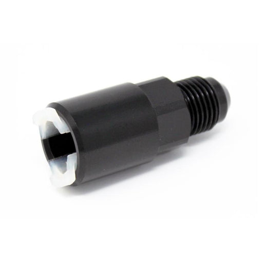 Torque Solution Push On Quick Disconnect Adapter Fitting: 5/16" SAE to -8AN Male Flare