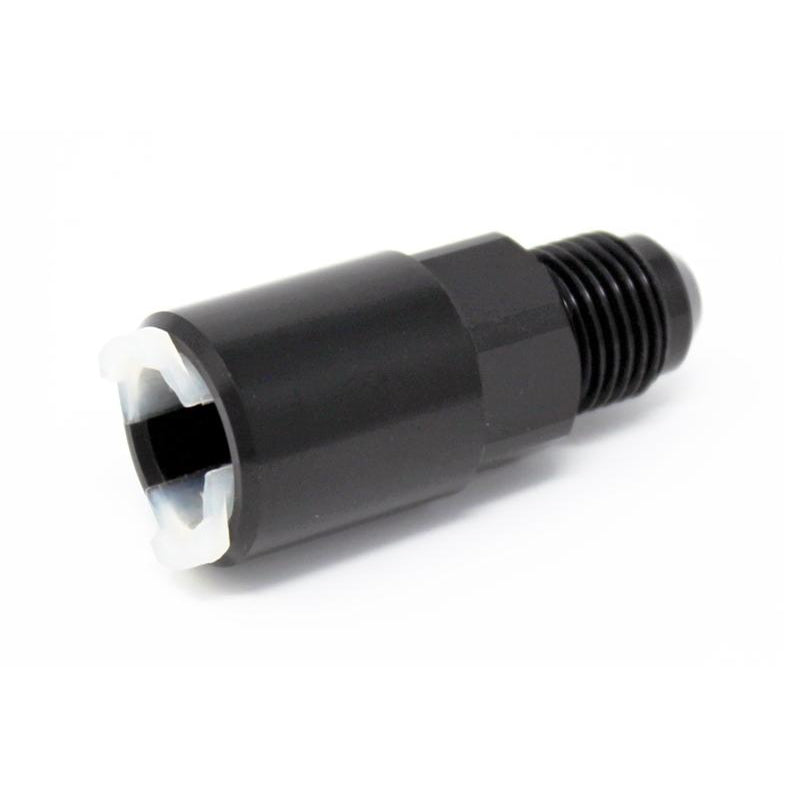 Torque Solution Push-On Quick Disconnect Adapter Fitting: 3/8" SAE to -8AN Male Flare