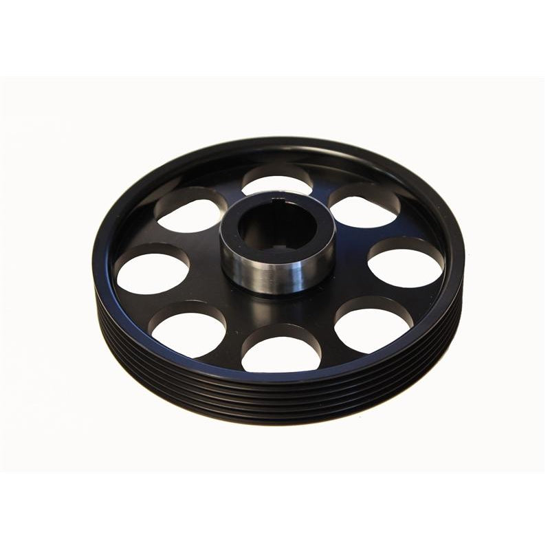 Torque Solution Lightweight Crank Pulley (Black): Hyundai Genesis Coupe 3.8 2010+