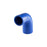 Turbosmart 90 Reducer Elbow - 2.00"-3.00" - Blue