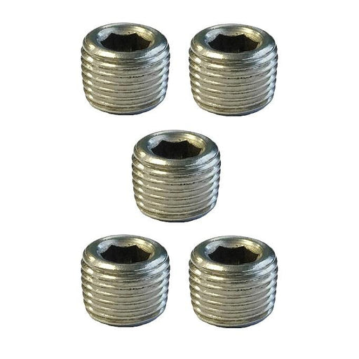 Torque Solution Stainless Steel 1/8" NPT Plug: Universal 5 Pack