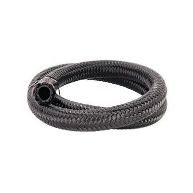 Torque Solution Nylon Braided Rubber Hose: -6AN 2ft (0.34" ID)