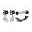 Torque Solution Engine / Trans / Silver Pitch Mount Kit w/ Mount Plates: Subaru WRX 2002-2014 / STi 2004+
