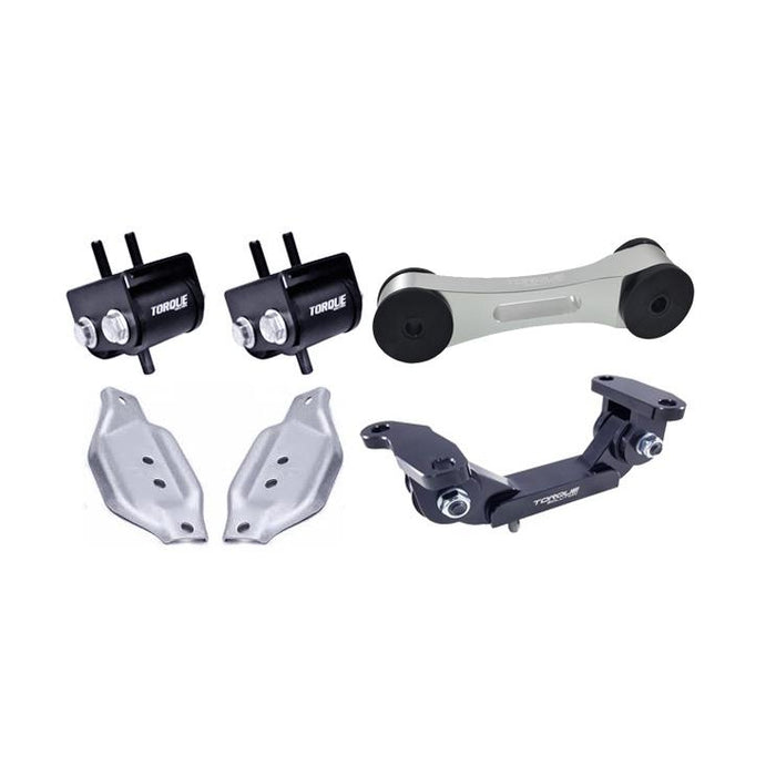 Torque Solution Engine / Trans / Silver Pitch Mount Kit w/ Mount Plates: Subaru WRX 2002-2014 / STi 2004+