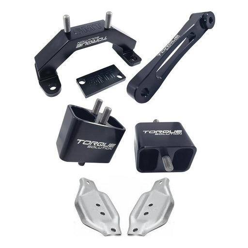 Torque Solution Solid Engine / Transmission / Pitch Mount w/ Mount Plates: Subaru WRX 2002-2014 / STi 2004+