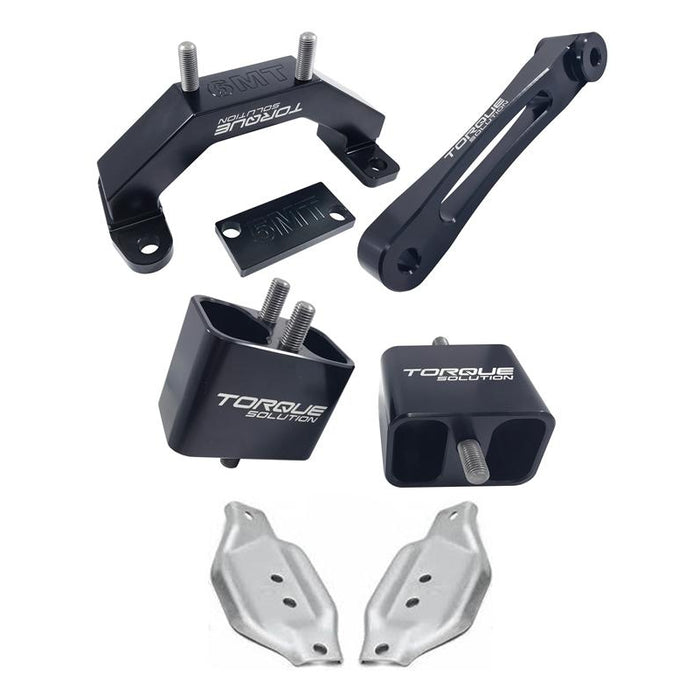 Torque Solution Solid Engine / Transmission / Pitch Mount w/ Mount Plates: Subaru WRX 2002-2014 / STi 2004+