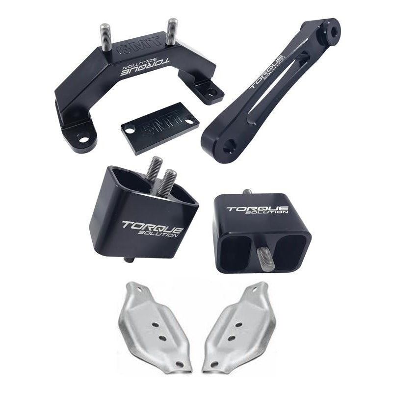 Torque Solution Solid Engine / Transmission / Pitch Mount w/ Mount Plates: Subaru WRX 2002-2014 / STi 2004+