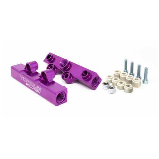 Torque Solution V2 Top Feed Fuel Rails (Purple): Subaru WRX 02-14, STI 07-20, LGT 08-12, FXT 06-13