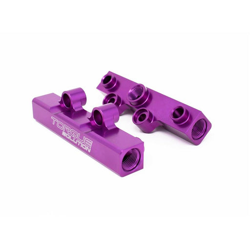 Torque Solution V2 Top Feed Fuel Rails (Purple): Subaru WRX 02-14, STI 07-20, LGT 08-12, FXT 06-13