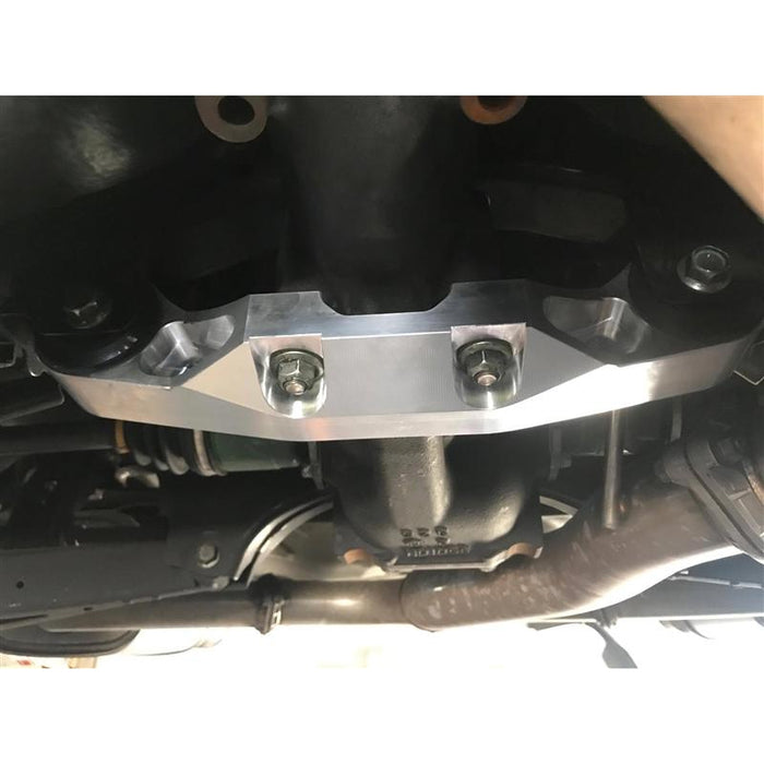 Torque Solution Solid Billet Rear Differential Brace (Black): Subaru WRX / STI 08+