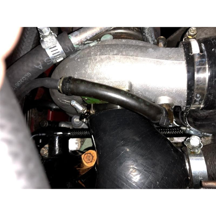 Torque Solution 2.4" Turbo Inlet Hose (Black): Subaru WRX 02-07, STI 04-18, LGT 05-2009, FXT 04-13