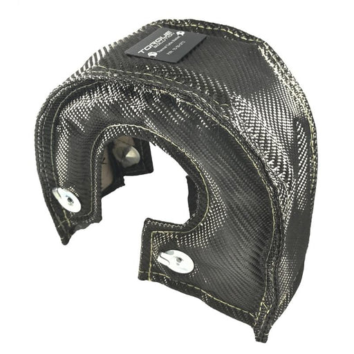 Torque Solution Thermal Turbo Blanket (Carbon Fiber): Fits T3, T3/T4, T25, T28, GT25, GT28, GT30, GT32, GT35, GT37 Turbo Back Housings