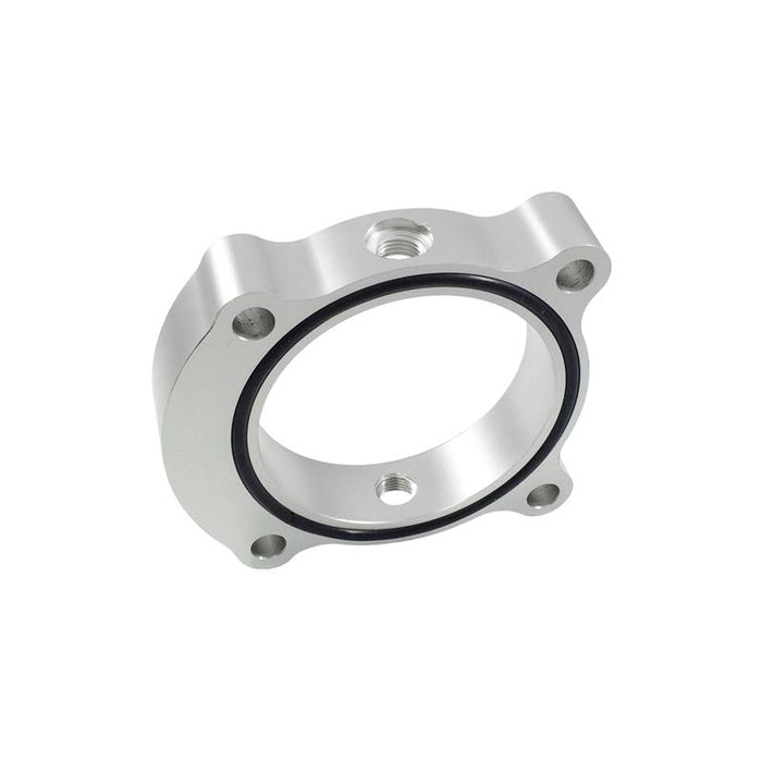 Torque Solution Throttle Body Spacer (Silver): Hyundai Genesis Coupe 2.0T 2013+