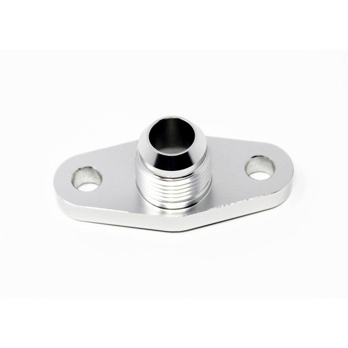 Torque Solution Offset / Port Matched Oil Drain Flange: -10AN for T3/T4 PTE, Turbonetics, Comp, BW