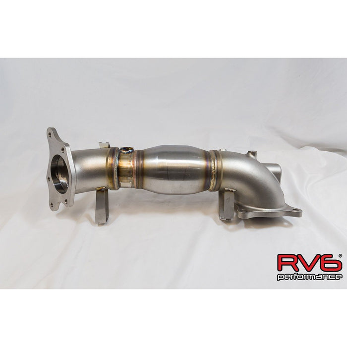 RV6 Catted Downpipe & Front Pipe Combo for 17+ Civic Type-R 2.0T FK8