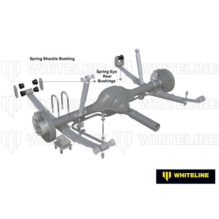 Whiteline Rear Spring - Eye Rear And Shackle Bushing