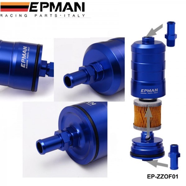 EPMAN Racing Fuel Filter UNI Competition 10Micron Paper Filter